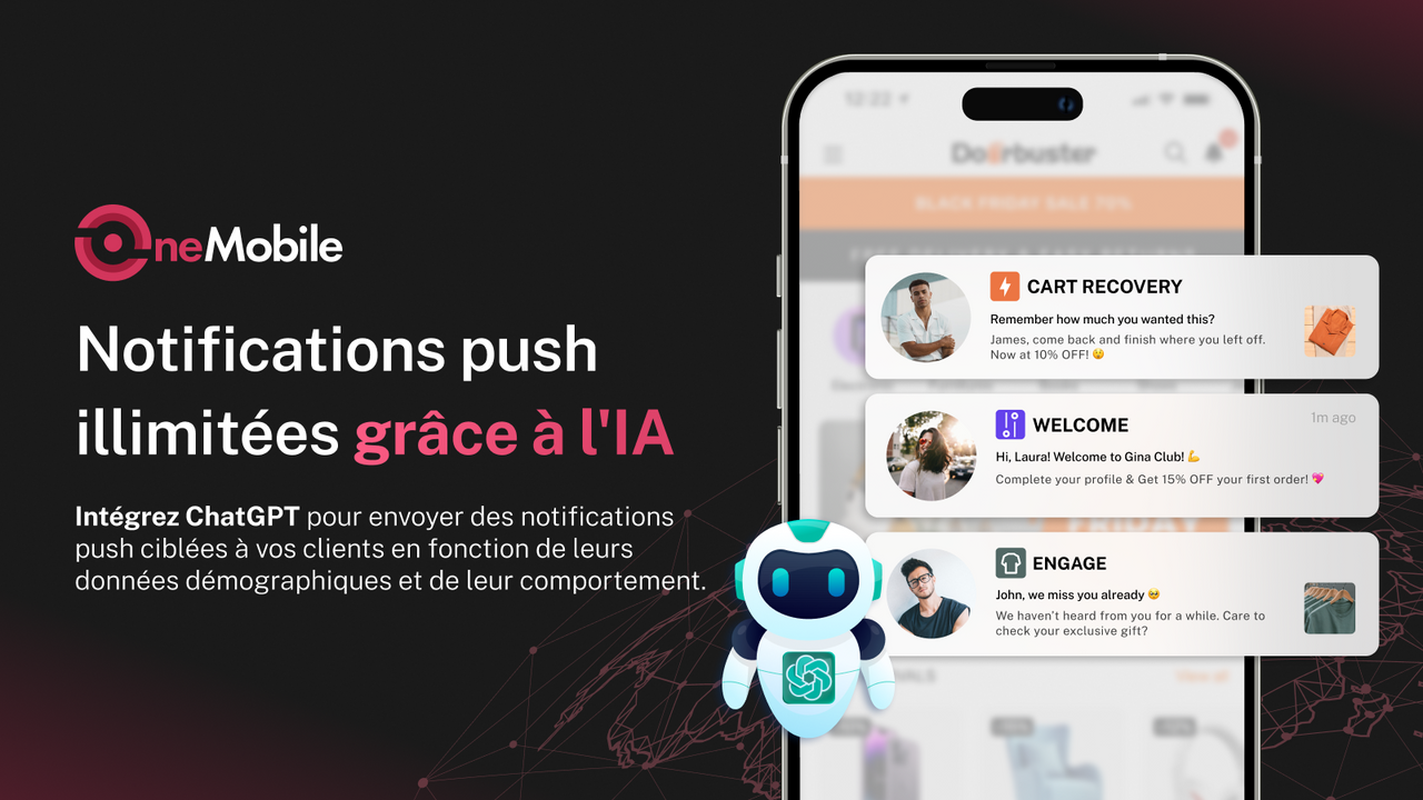 Personnaliser les messages avec des notices push créées par l'IA