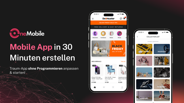 Erstellen Sie eine mobile App in 30 Minuten