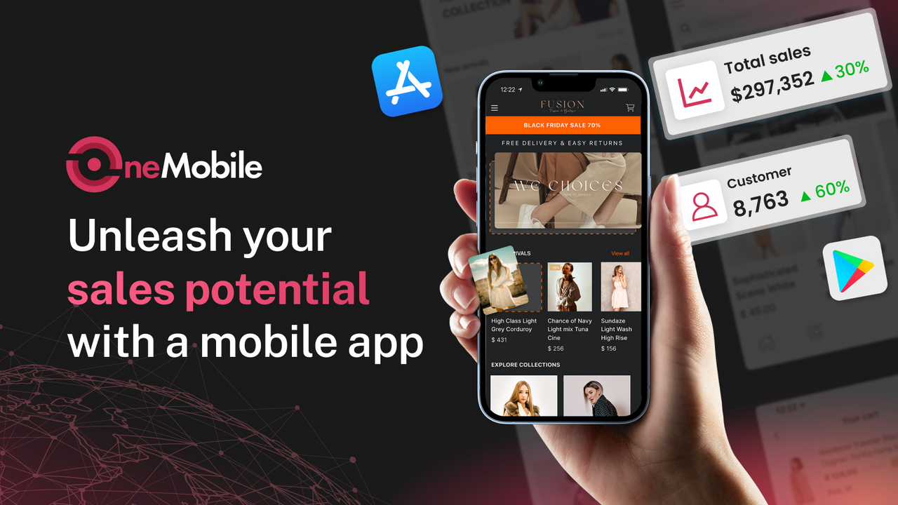 bygg ios android mobilapp för shopify-butik
