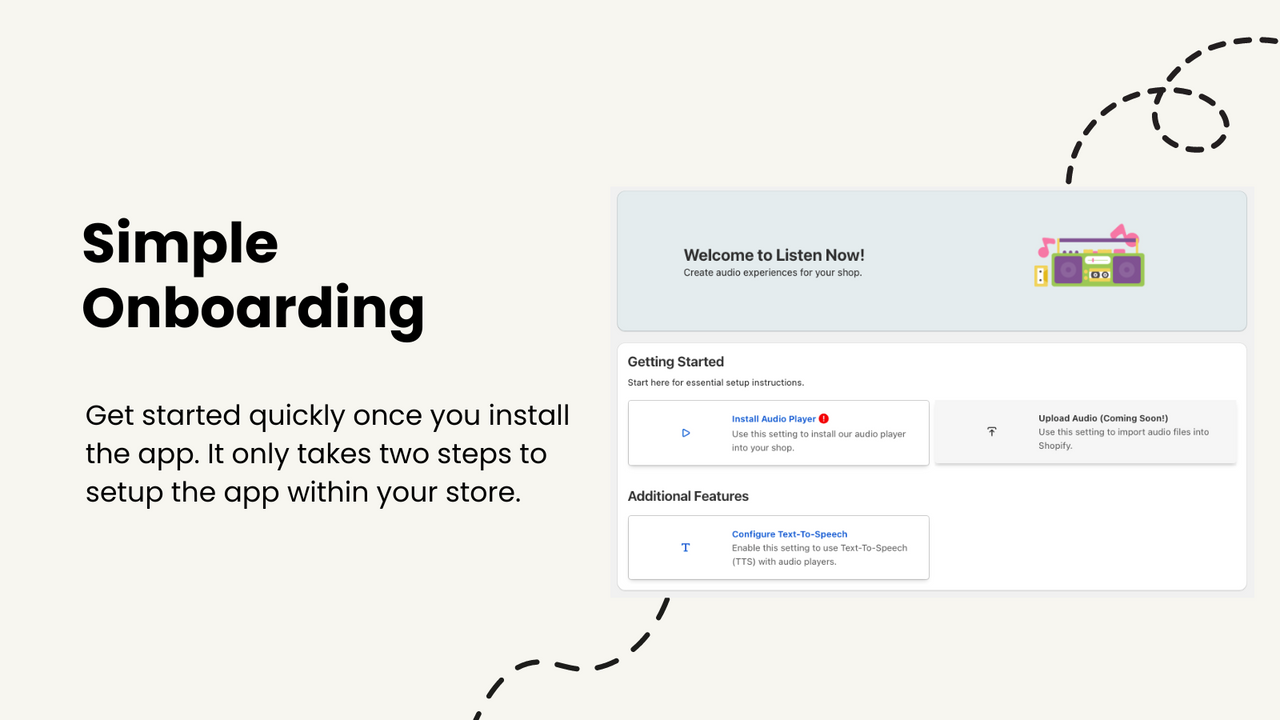 image promoting simple app onboarding