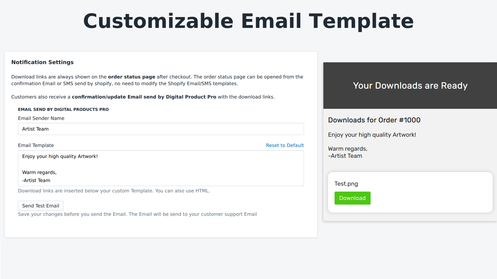 Aanpasbare E-mail Template