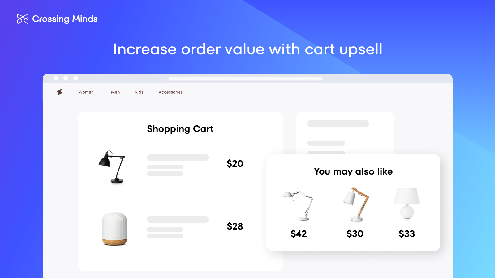 Increase order value with cart upsell