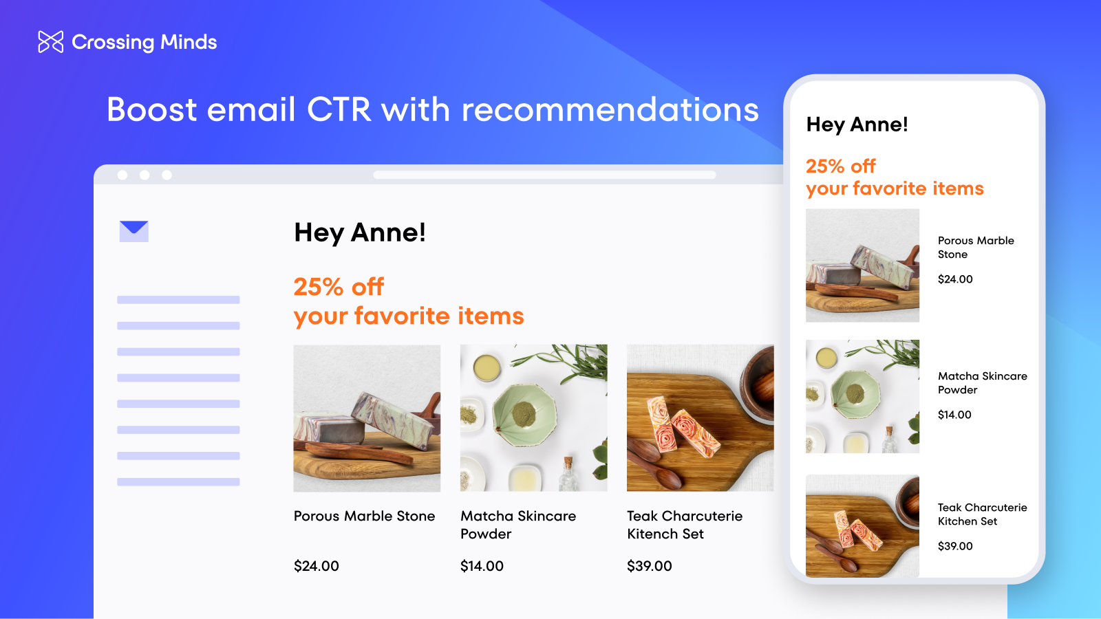 Boost email CTR with personalized product recommendations