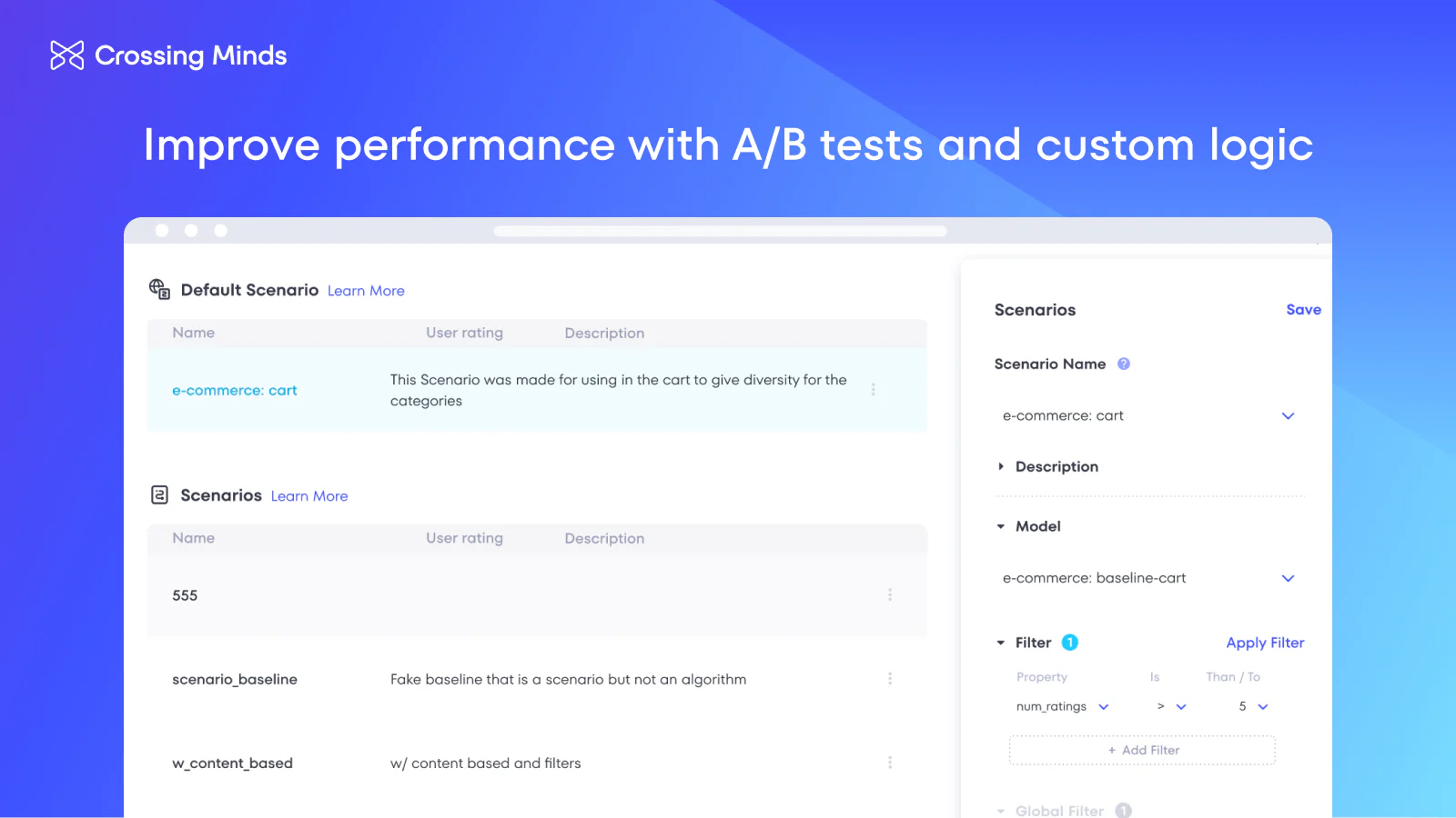 Améliorez les performances avec des tests A/B et une logique personnalisée