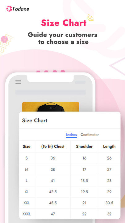 Size Chart - FODANE