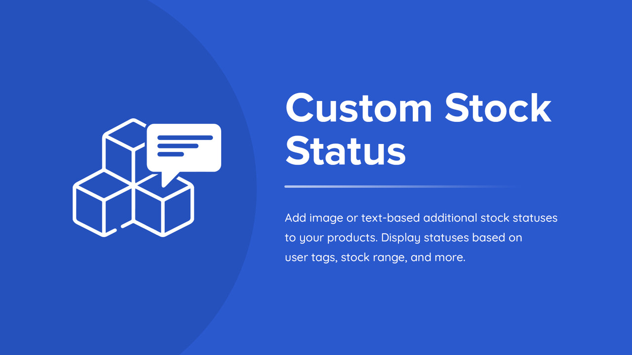 Shopify aangepaste voorraadstatus app