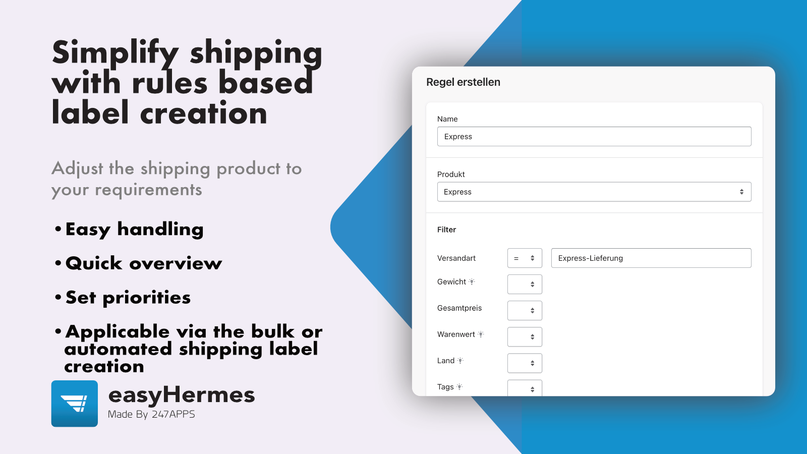 Hermes Shipping | easyHermes Screenshot