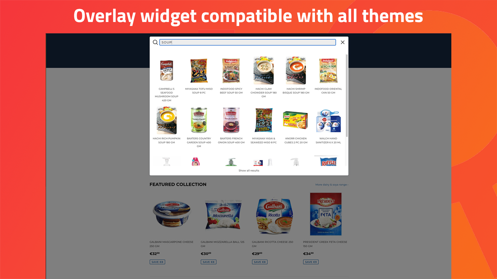 Overlay widget layout compatibel met alle thema's