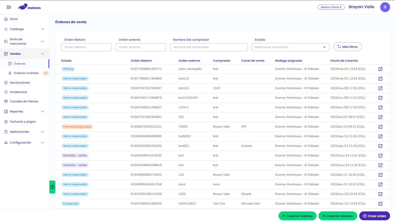 Gestiona tus ordenes de venta