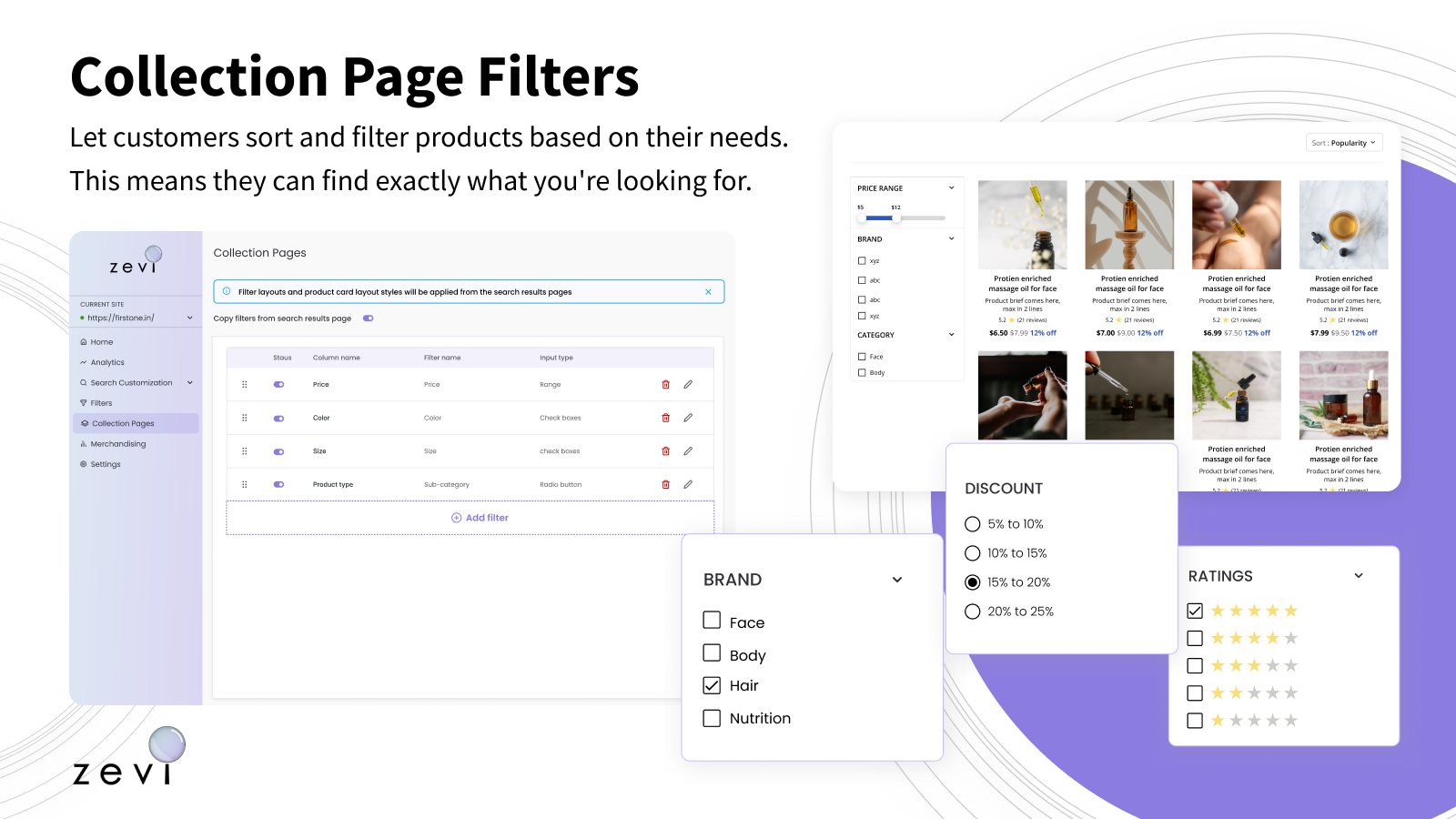 Filtros de Colección y filtros de productos ilimitados