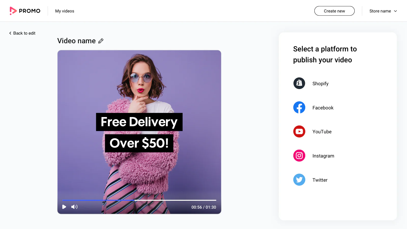 Promo.com ‑ Promo Video Maker - Promo.com for Shopify