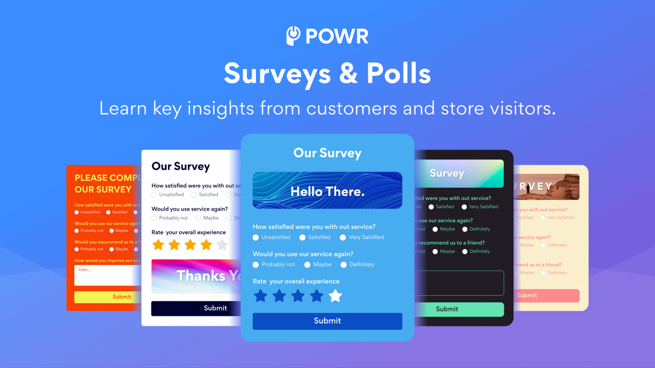 POWR: Customer Survey | Poll Screenshot