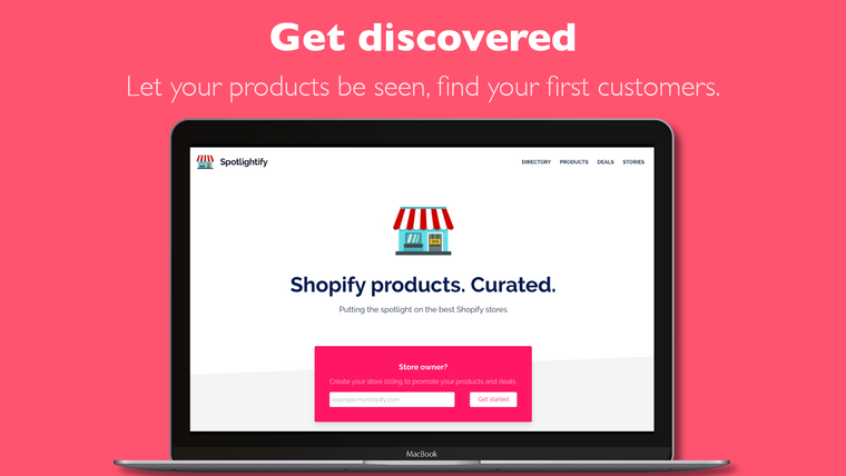 Spotlightify Product Discovery Screenshot