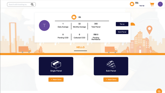 ParcelDaily Dashboard