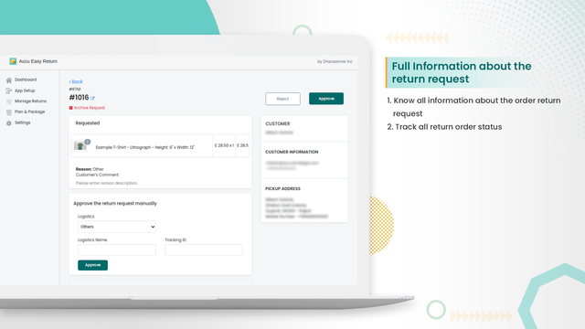 Información Completa de Devolución - Accu Easy Return