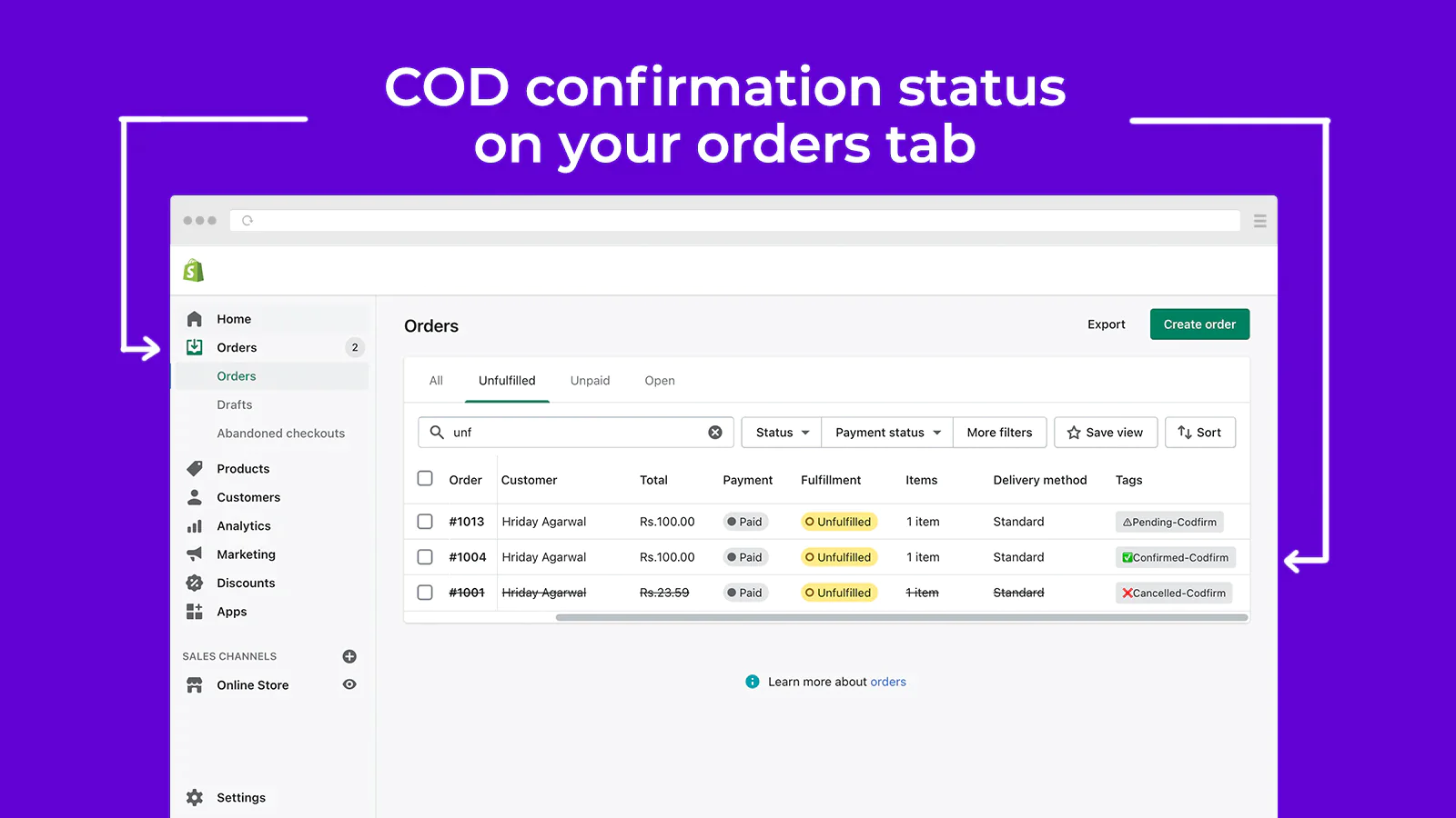 CODFIRM COD Verification Suite Screenshot