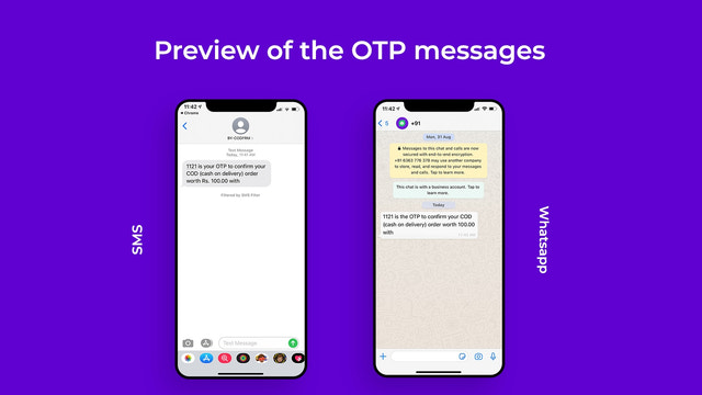 Pré-visualização de mensagem SMS/Whatsapp