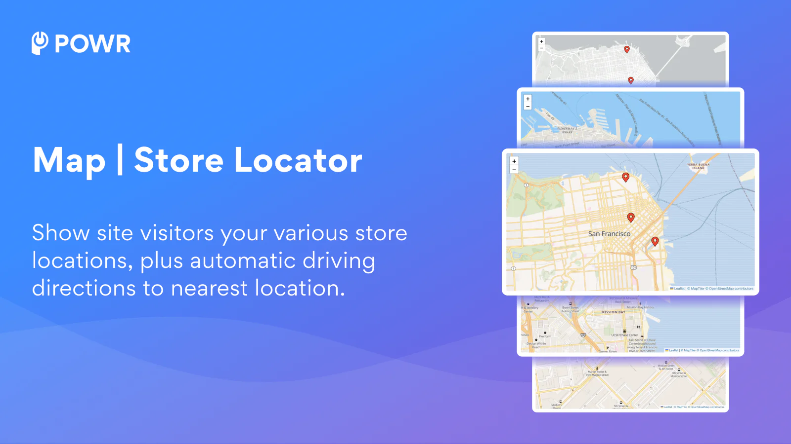 Allow site visitors to find you with an interactive location map