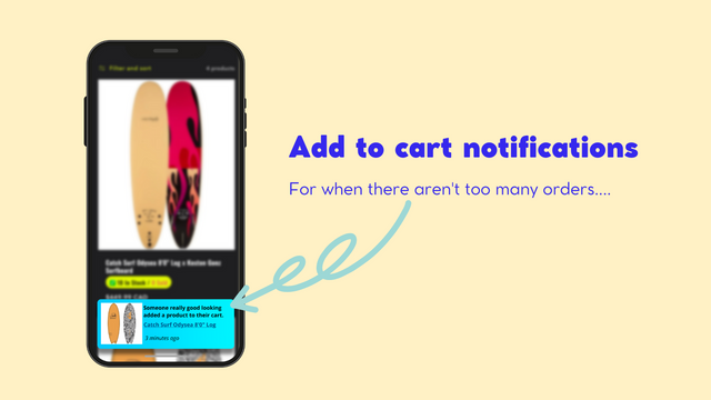 Add-to-cart notifications for an added dose of FOMO