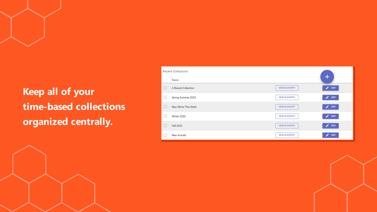 Organiza tus colecciones de manera rápida y fácil.