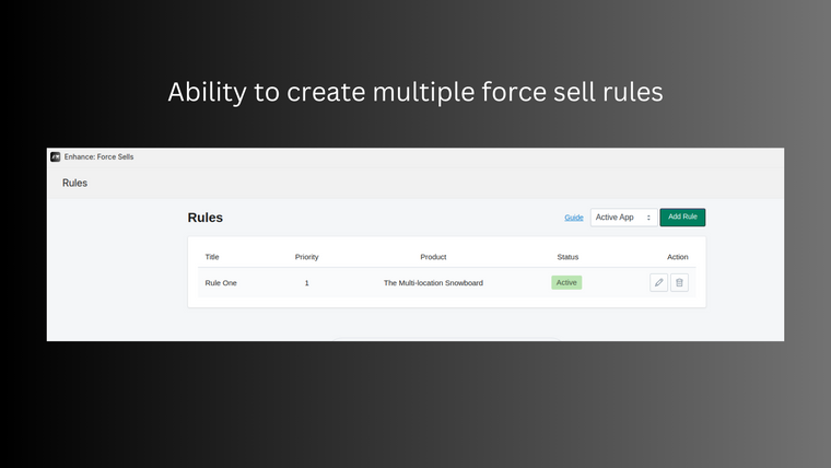 Force Sells: Auto Add to Cart Screenshot