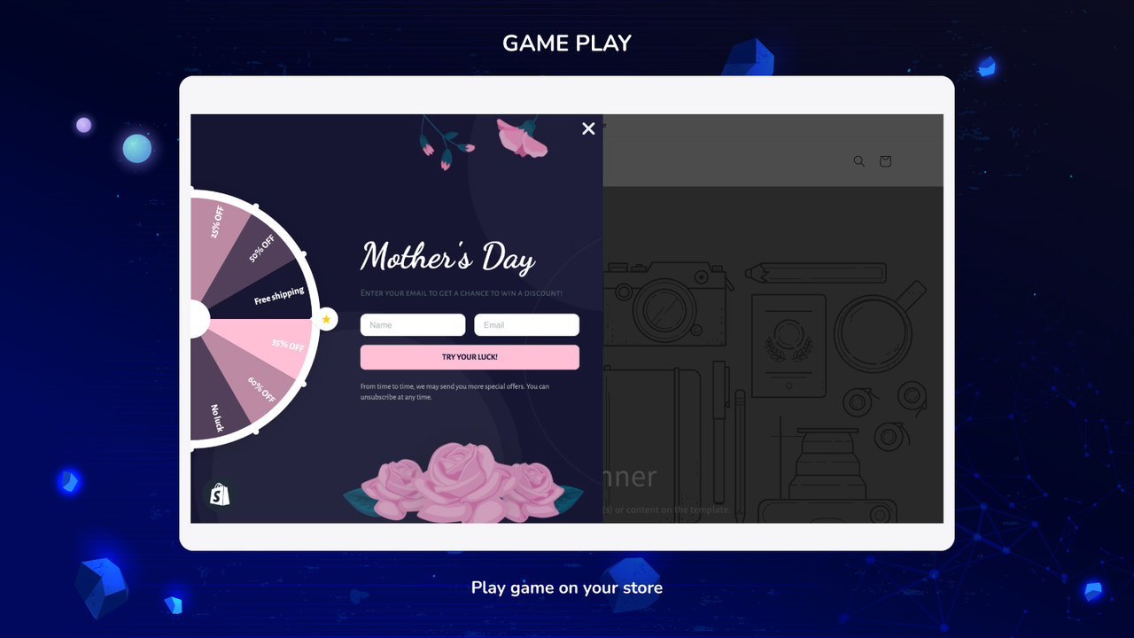 FREE Mother's Day Spinner Wheel