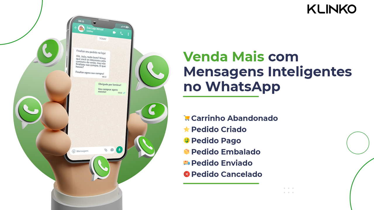 Venda mais com mensagens inteligentes no WhatsApp do seu cliente