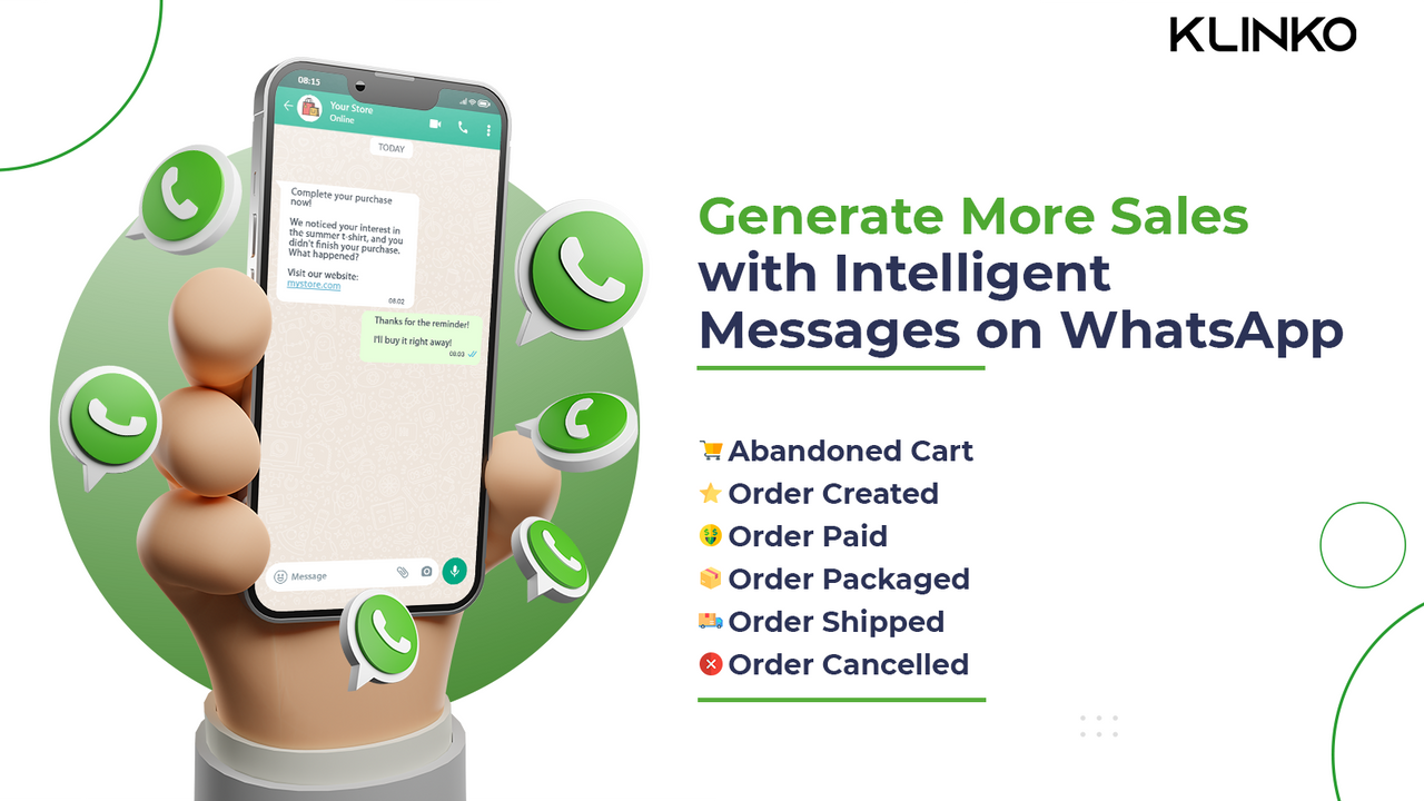 Drive more sales with smart messages on your customer's WhatsApp