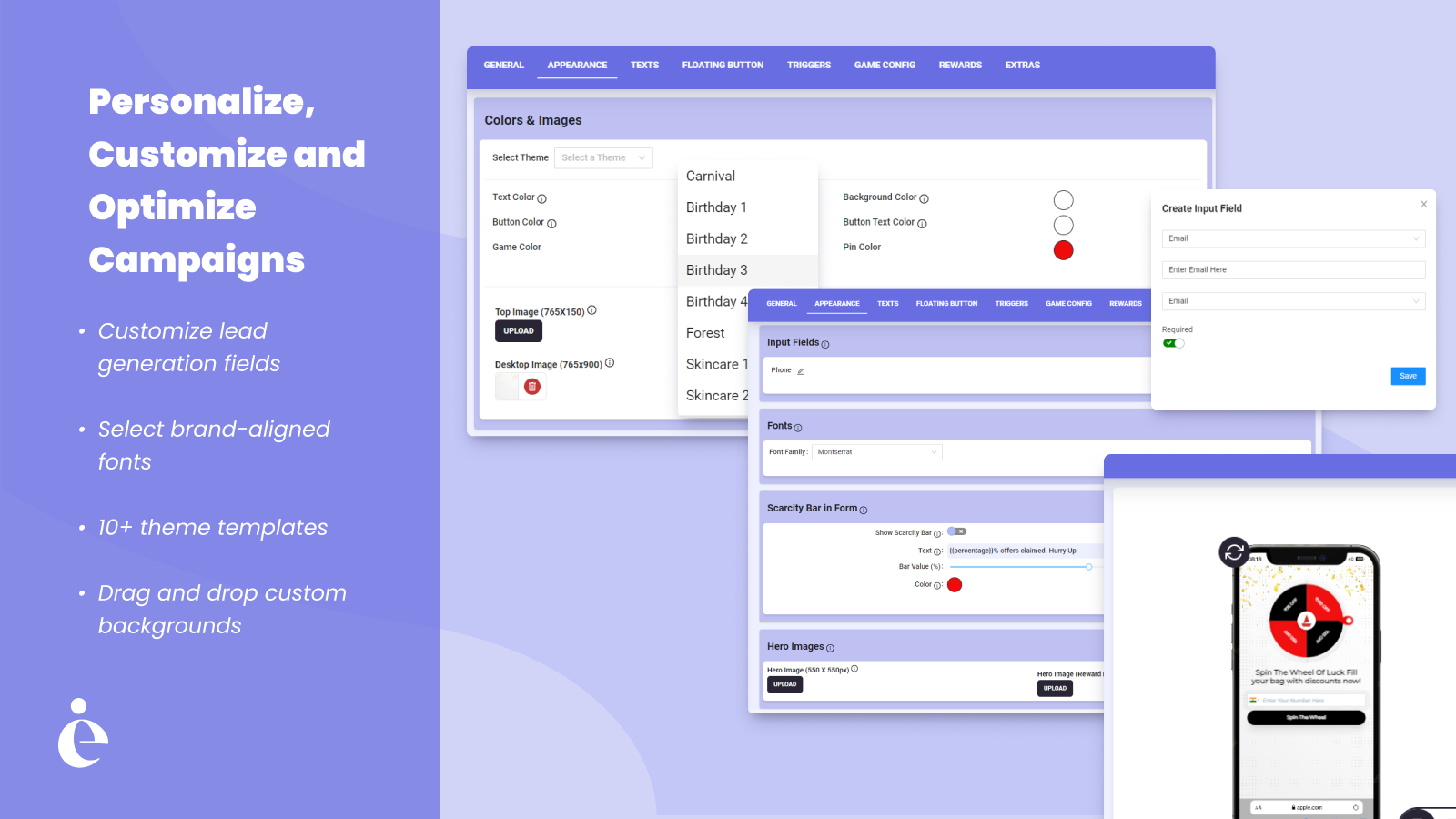 Configuración fácil de campañas