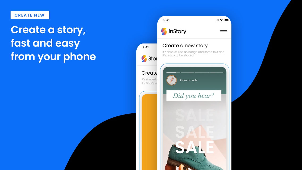 Crie uma história, rápido e fácil do seu telefone