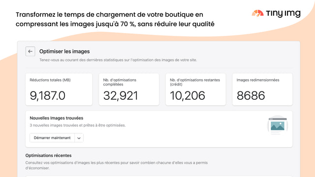 Rapport sur l'état de l'optimisation des images