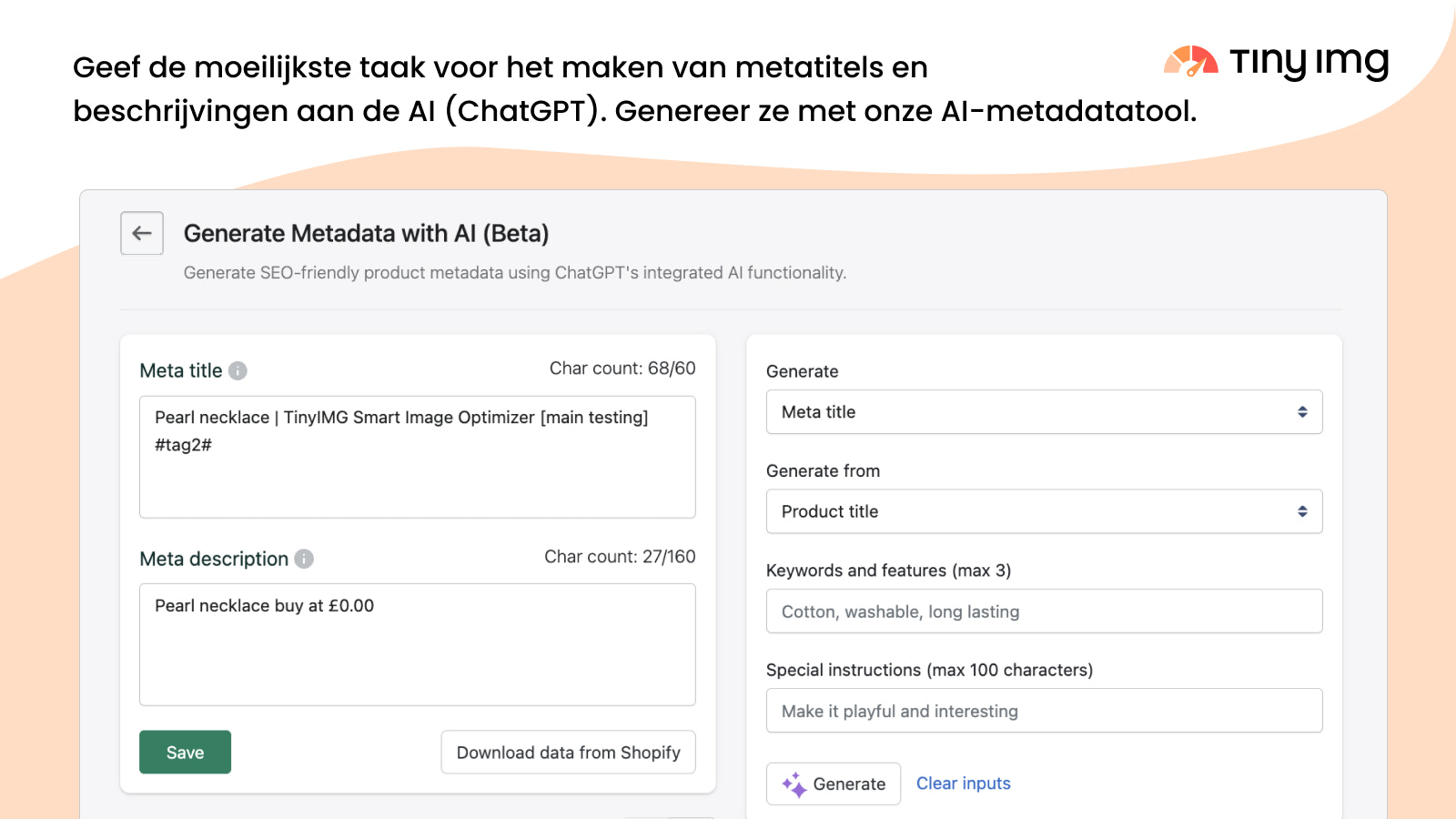 Genereer metadata met een intelligentie-AI-tool (ChatGPT)