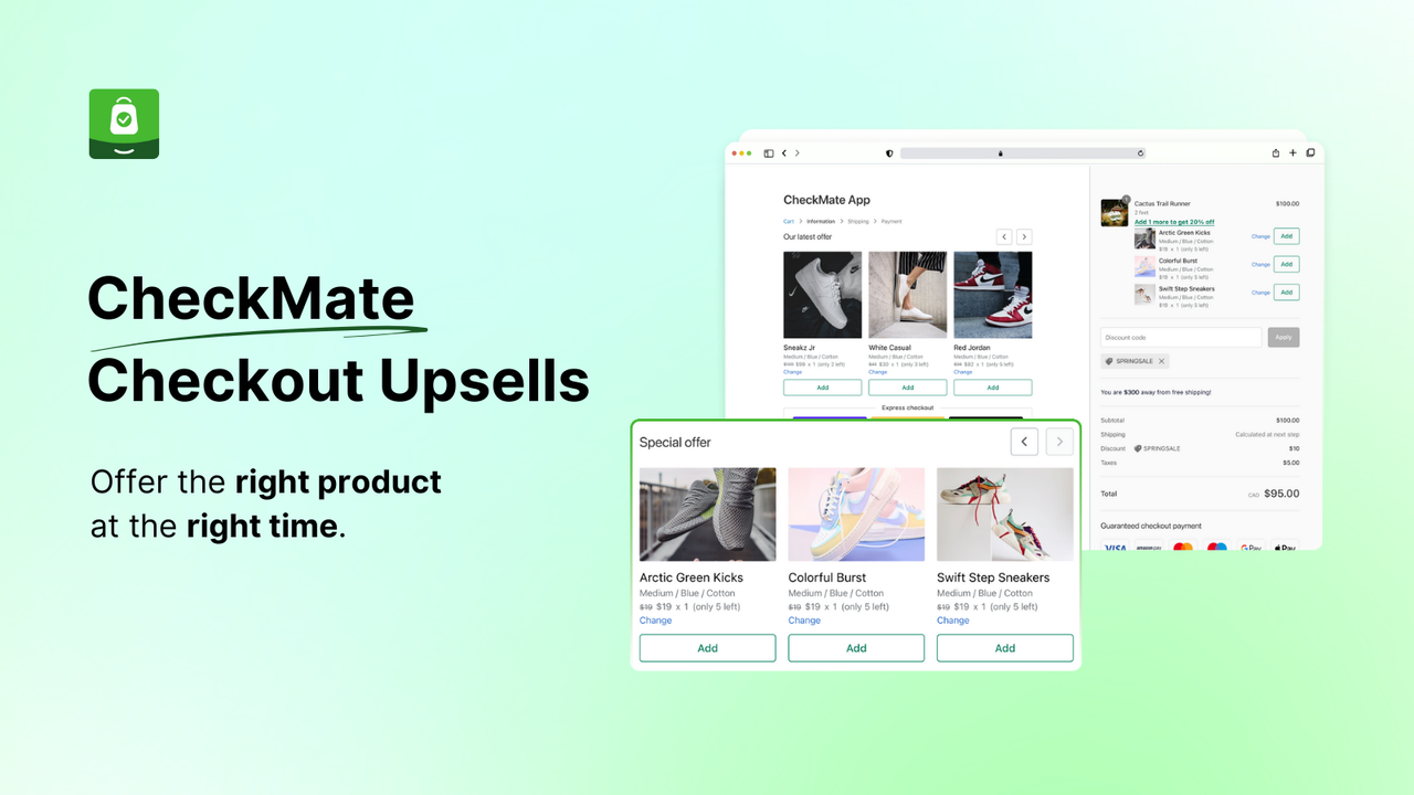 CheckMate Checkout Upsells introductie