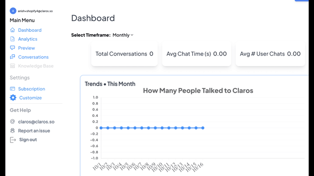 Exemplo de Analytics