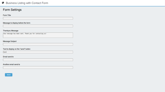 business listing with contact form and google map backend2