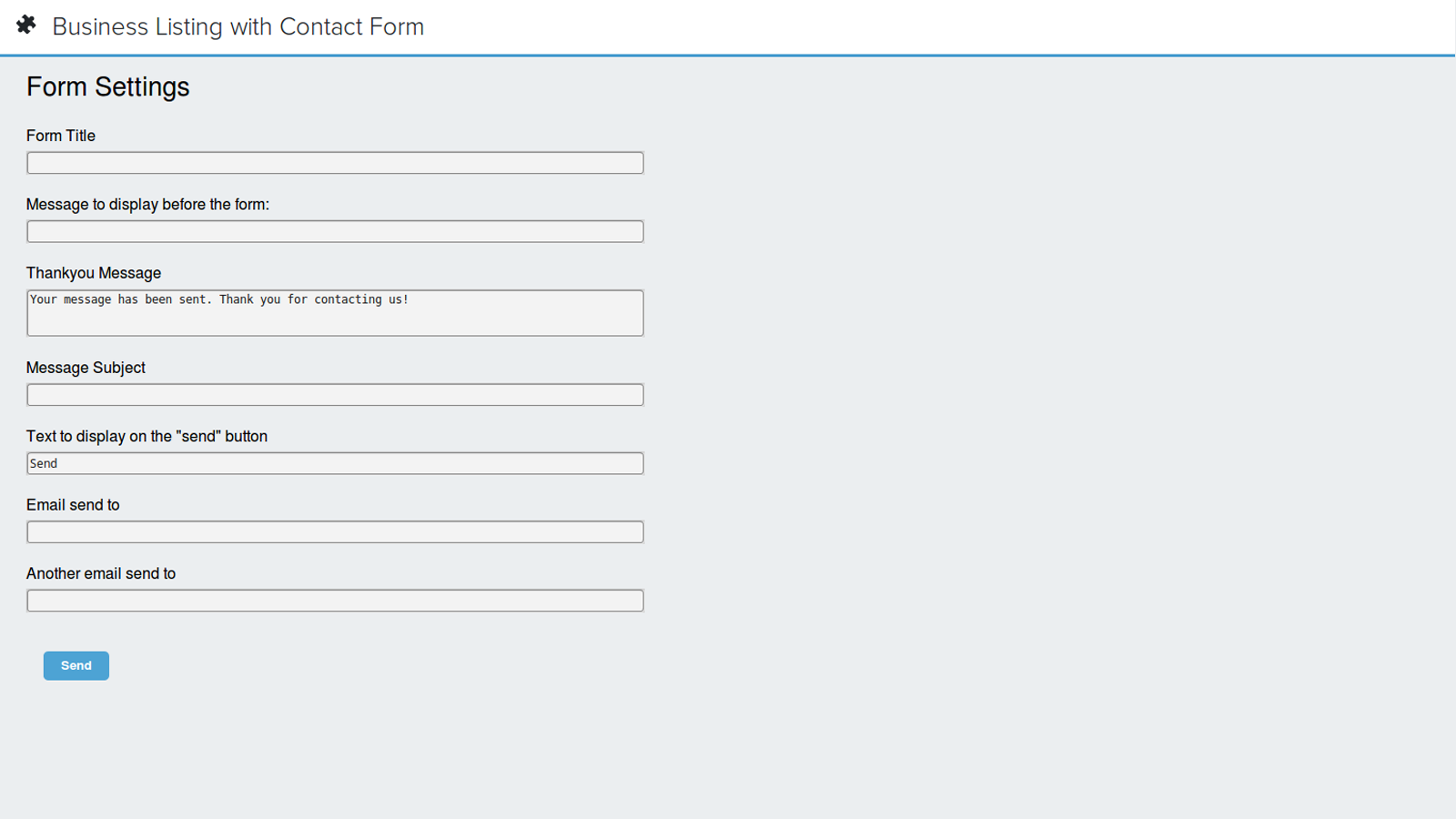 business listing with contact form and google map backend2