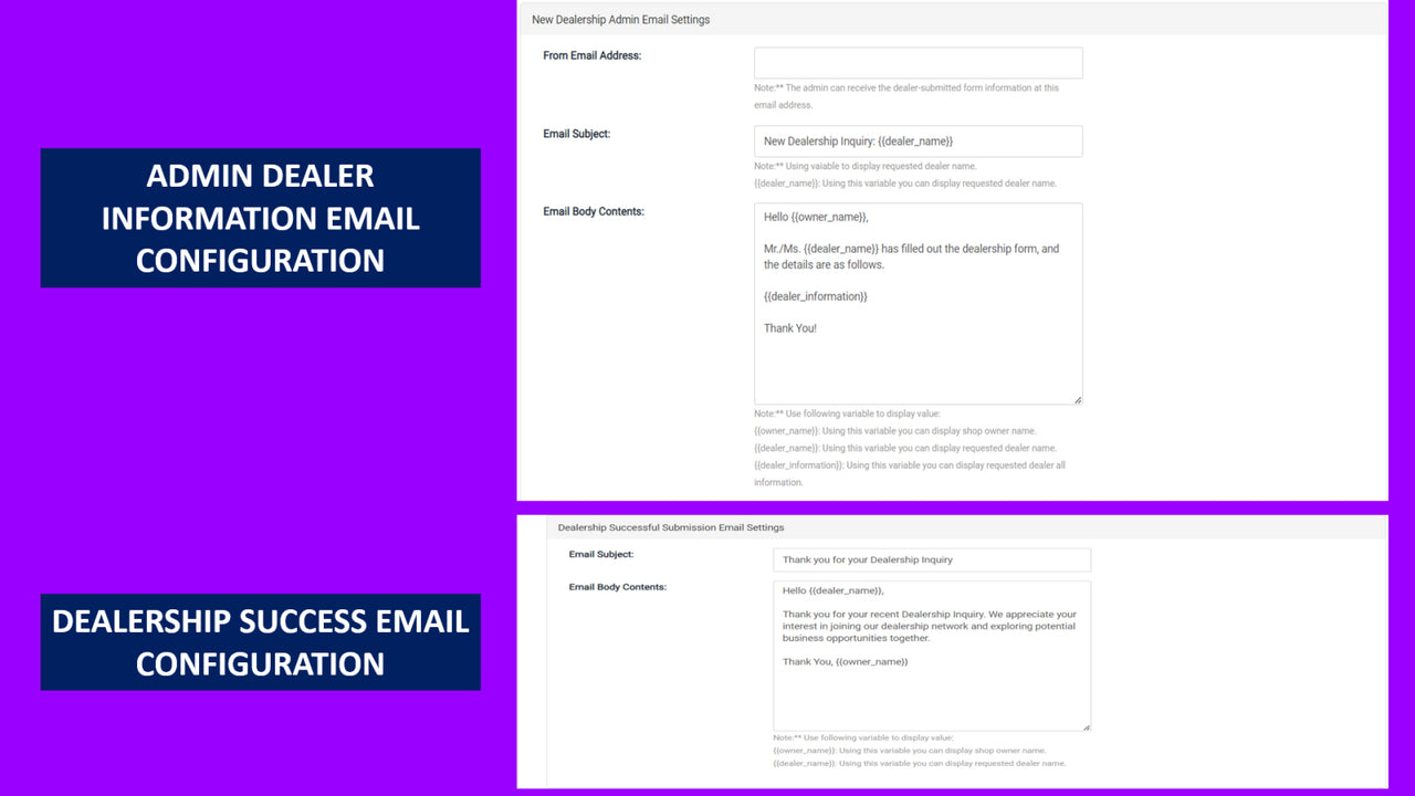 Configuración de Correo Electrónico del Administrador