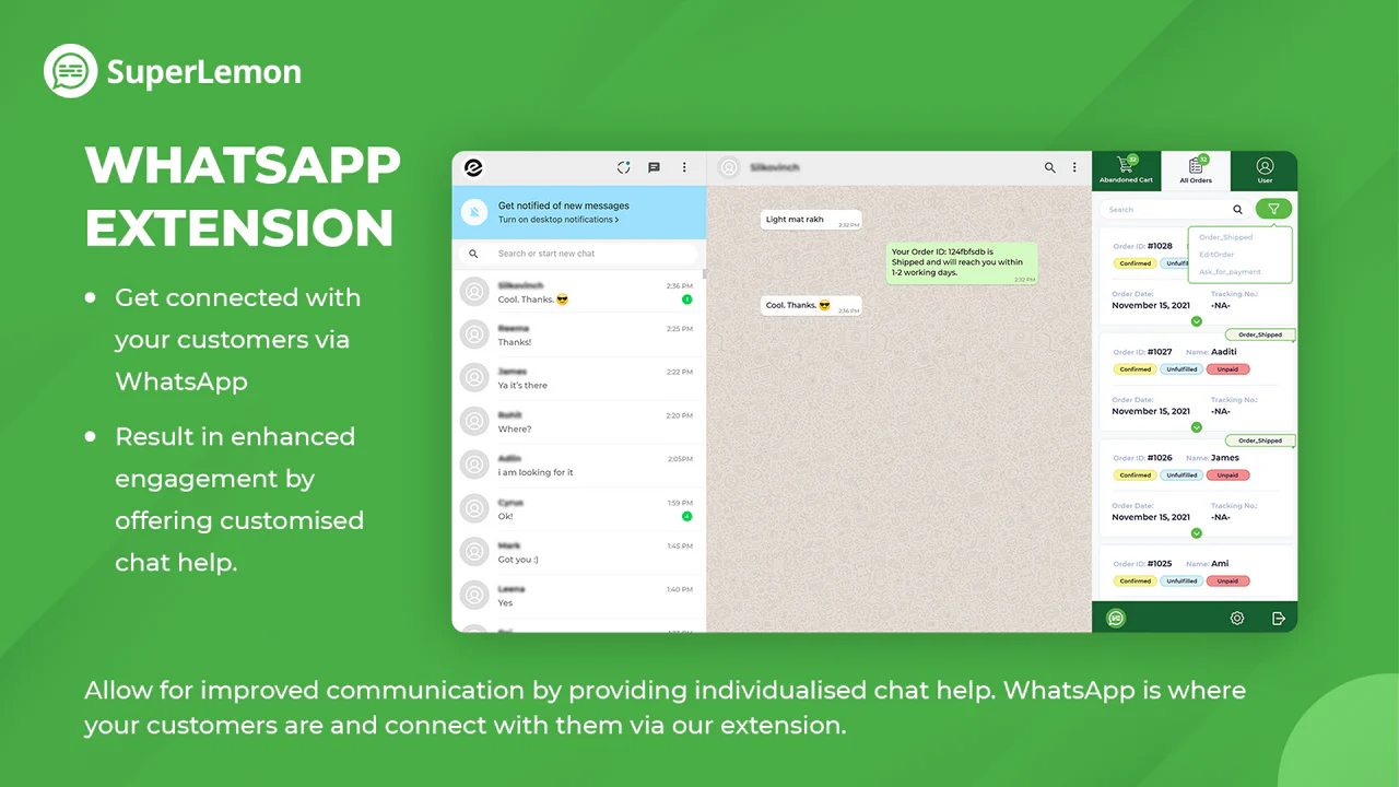 Extension WhatsApp