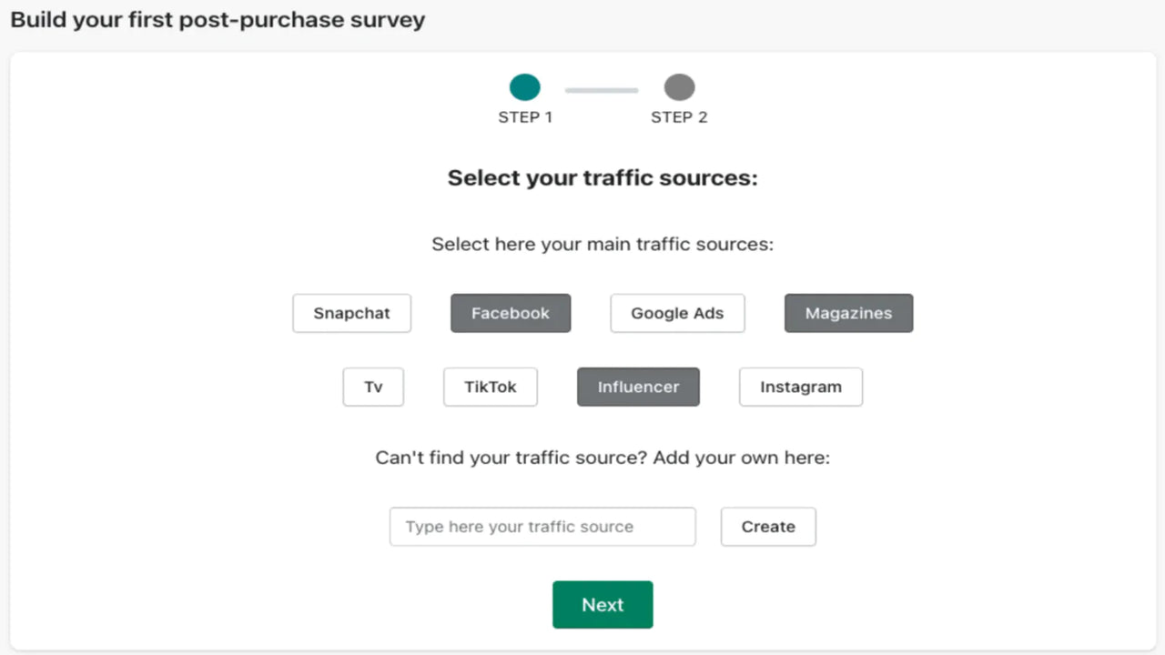 PostSurvey - Creare il questionario