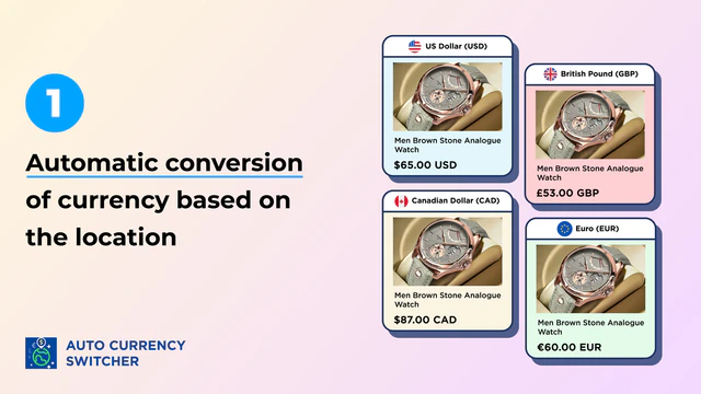 Conversion automatique de la devise en fonction de l'emplacement