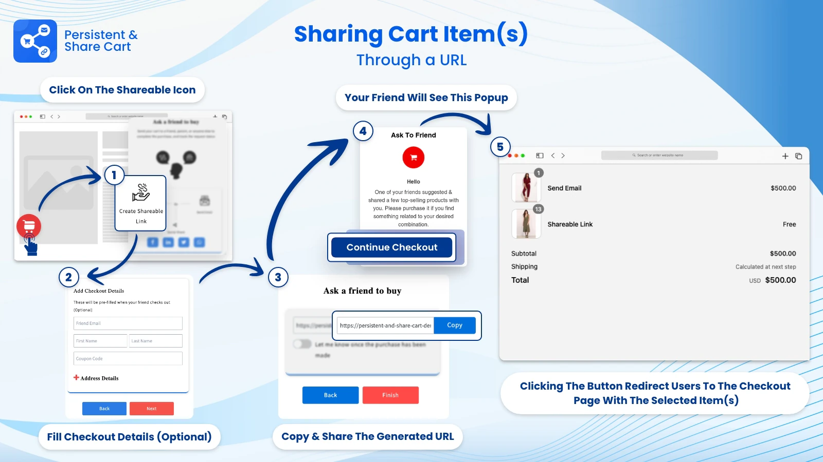 Compartir Carrito a través de enlace creado