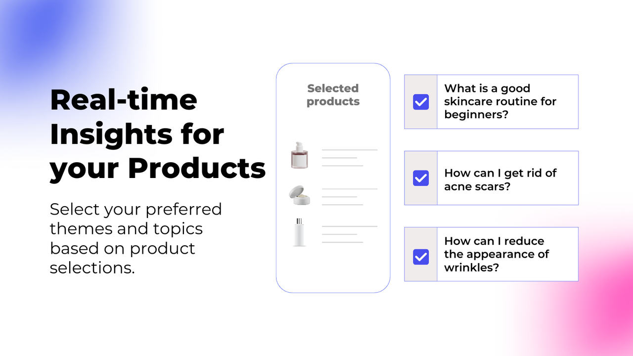 Real time insights for your products