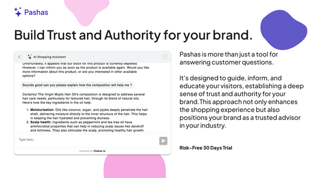 Build trusty and authority for your brand. 