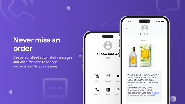 Make calls and send messages to your customers