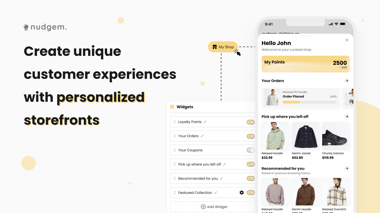 Personalized the onsite experience with curated storefronts