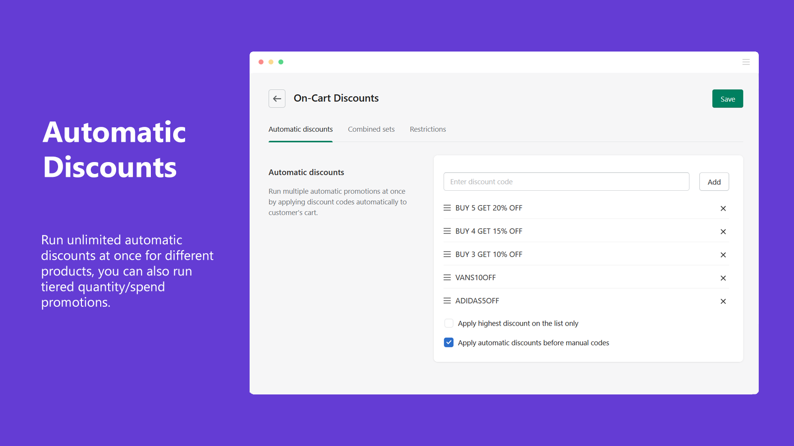 DiscountYard — Stack Discounts Screenshot
