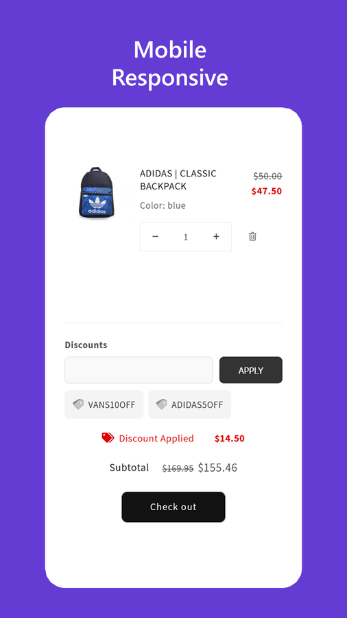 On-cart discount