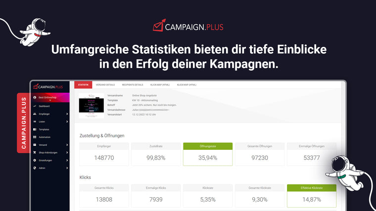 Campaign.Plus E‑Mail‑Marketing Screenshot