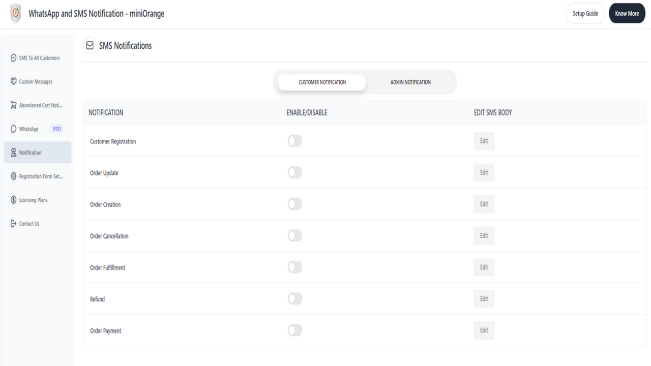 Envoyez des notifications de rupture de stock et de réapprovisionnement via WhatsApp/SMS