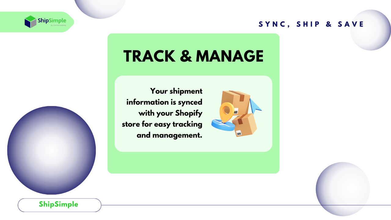 Track and manage your shipments all in one spot!
